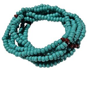 Southwest Handmade Turquoise Beaded Stacked Stretch Bracelet Fashion Jewelry